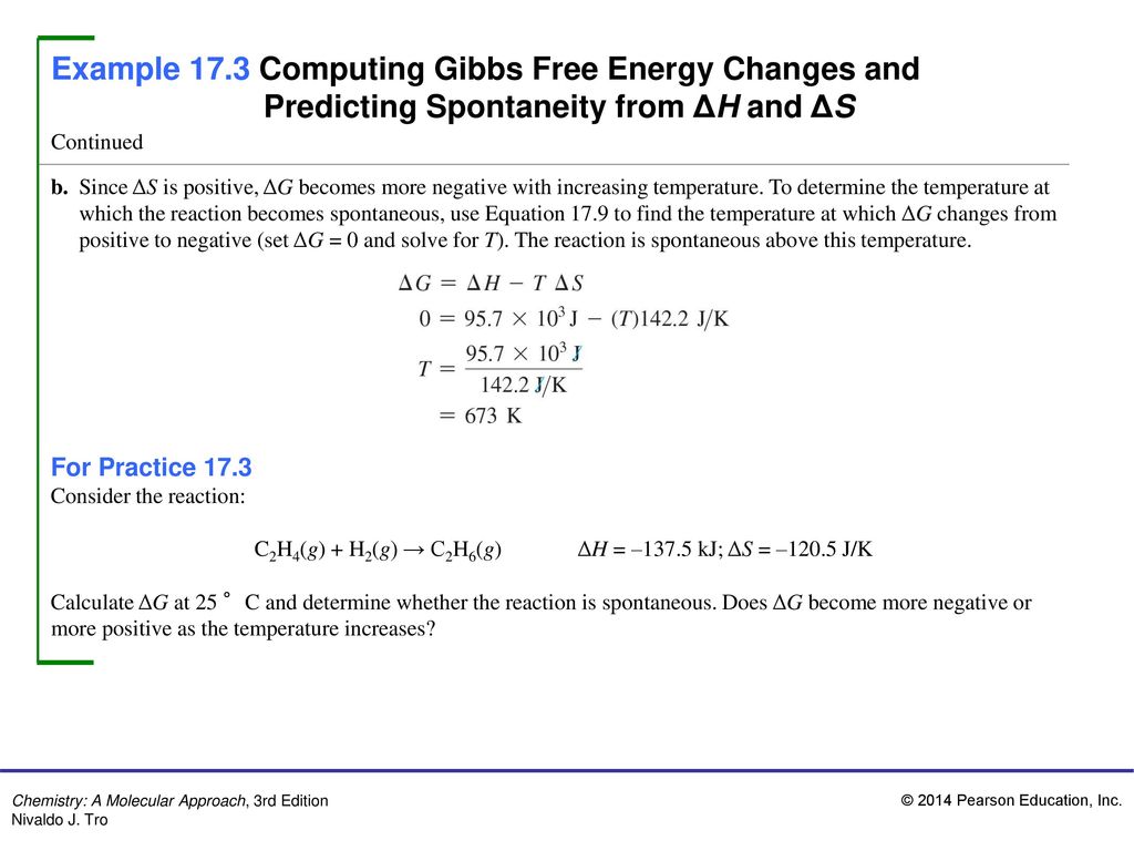 Example 17.1 Predicting the Sign of Entropy Change